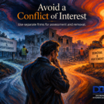 Property owner comparing separate asbestos inspection and asbestos abatement firms before hiring a contractor so they can hire an asbestos professional confidently